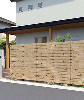 快天浴シリーズ ヒバセレクトフェンス