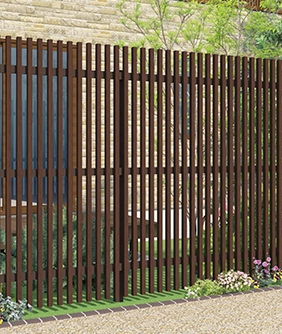 セミユニットフェンス ラインスタイル極