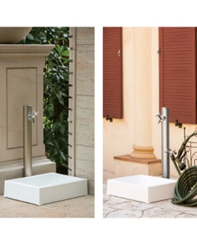 メルス丸型水栓柱／ スクエアパン