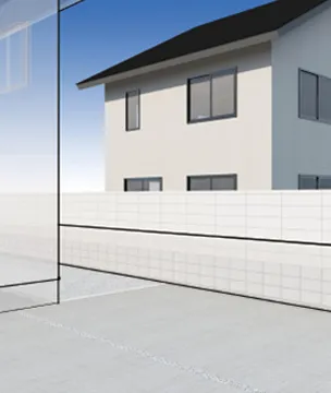 ブロックオンウォール 片面工場塗装タイプ