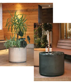 NUプランター ラスティックM550／テーブルトップ／天然石テーブルトップ／gatherオリジナル